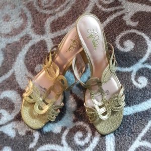 New: LifeStride Green Sandals Sz 10